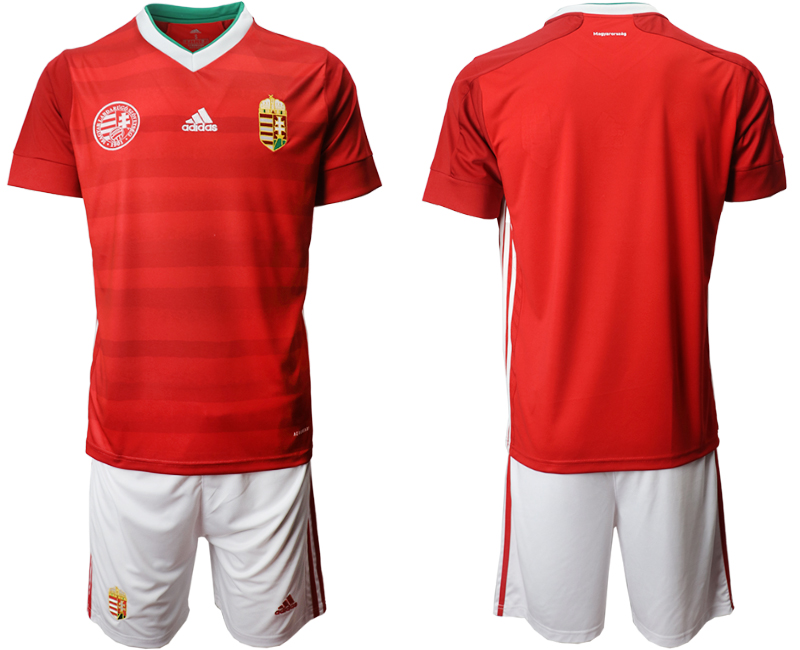 Cheap Men 2021 European Cup Hungary red home Soccer Jersey